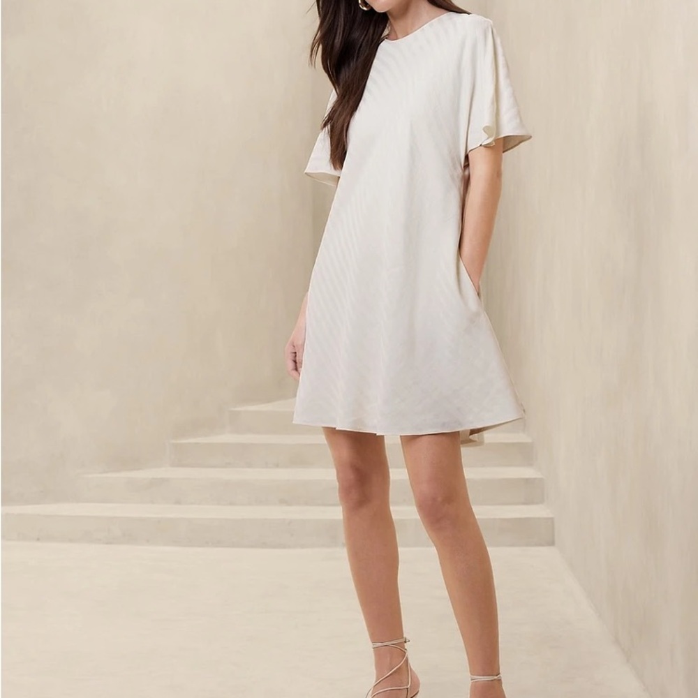 Banana Republic Cream Mini Dress